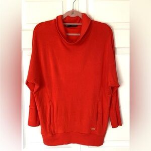 DSQUARED2 Dsquared2 Women’s Top Red Cotton Sweatshirt Top Cowl Neck Size Small
